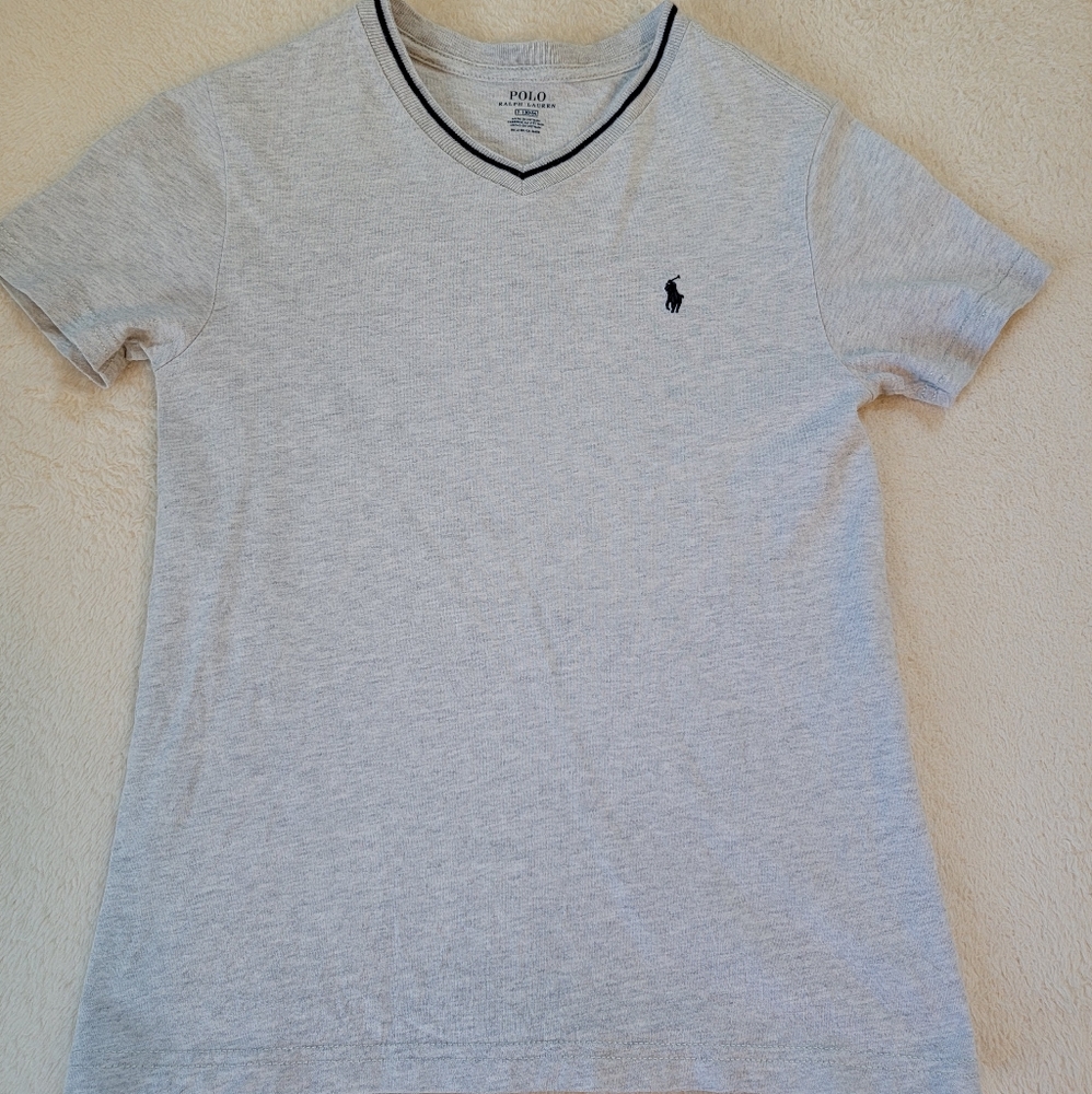 Boys short sleeve polo shirt.